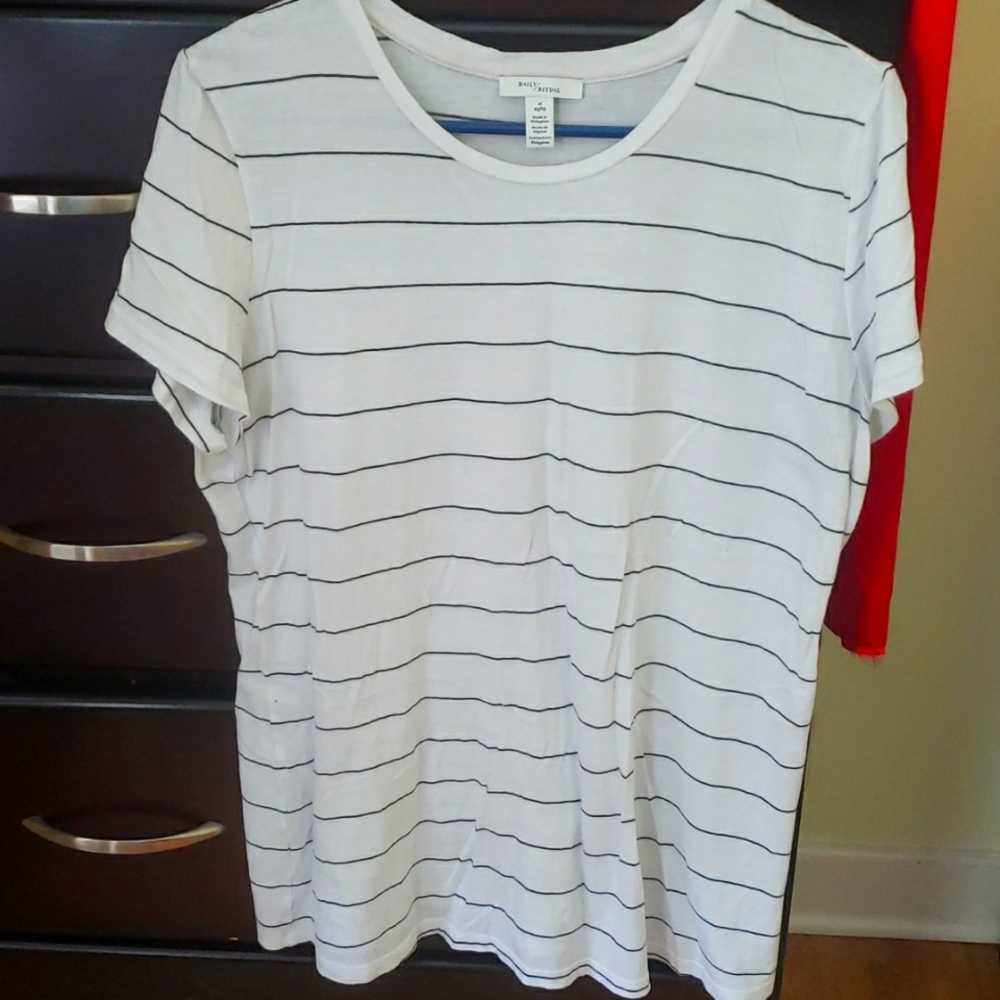 Black and white striped t-shirt
